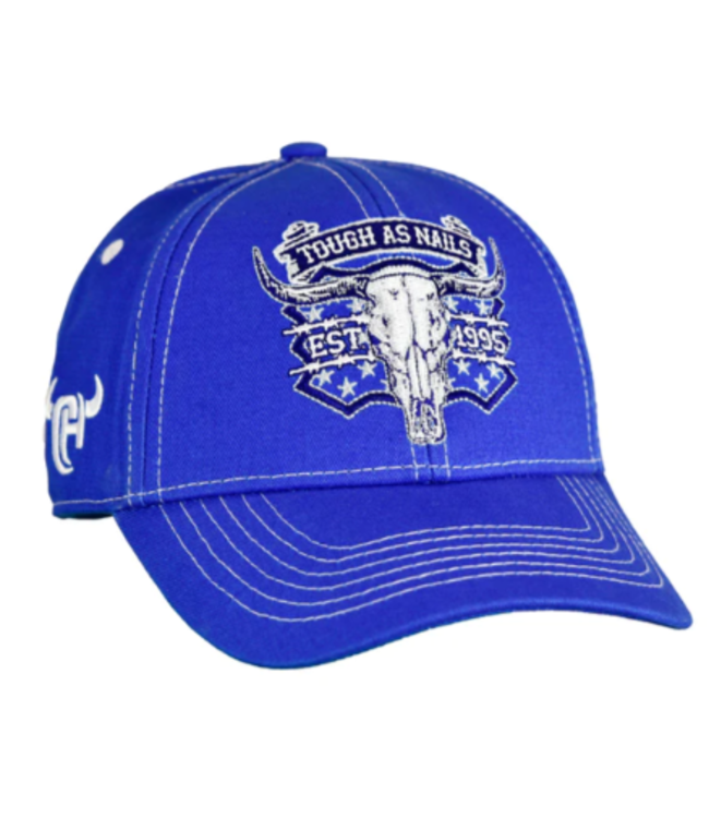 701558-407 COWBOY HARDWARE YOUTH "TOUGH AS NAILS" BLUE CAP