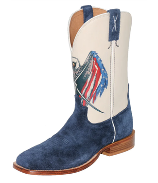 Twisted X MXTL005 TWISTED X MEN'S 12" TECH X NAVY & RED, WHITE & BLUE BOOT