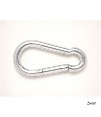 Tough 1 75-9900  SAFETY SPRING HOOK 1/8" ZINC PLATED STEEL