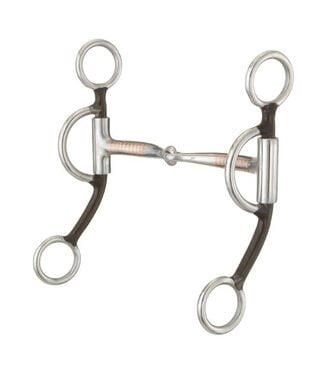 Tough 1 ANTIQUE BROWN TRAINING SNAFFLE