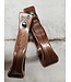 DON ORRELL 2" BARREL RACER STAINED WOOD STIRRUPS