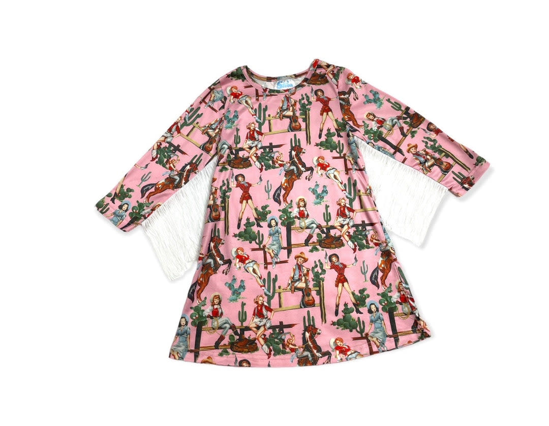 SHEA BABY SDRF11 SHEA BABY GIRL'S WILD WEST BUTTON UP DRESS - A Bit of Tack