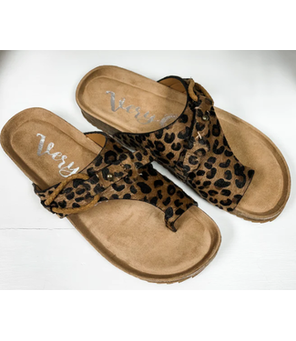 Very G BY THE SEA TAN LEOPARD SANDALS