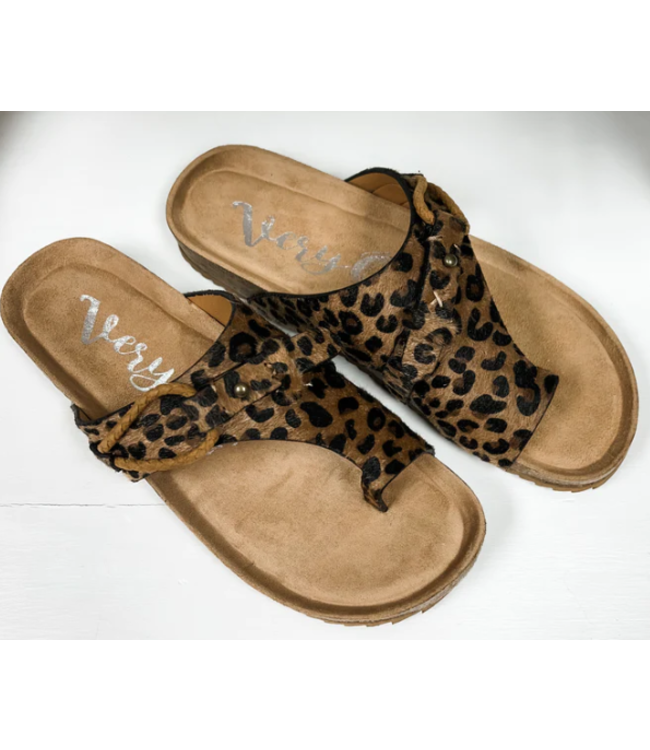 BY THE SEA TAN LEOPARD SANDALS