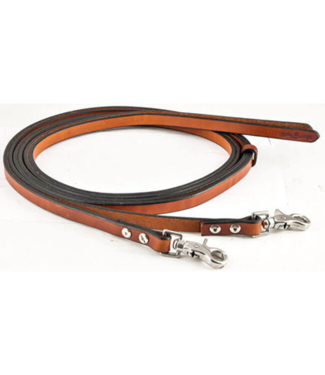Weaver Leather Bridle Leather Split Reins, Brown, 5/8 x 7