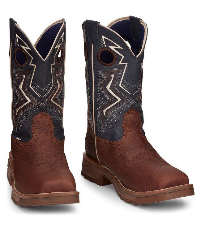 TW3402 TONY LAMA MEN'S 11" H20 BROWN PULL ON BOOTS