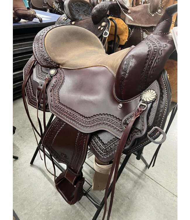 17" Circle Y Tall Grass Trail Saddle Wide Fit