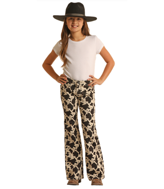 Rock & Roll BG6PD02229 ROCK & ROLL GIRL'S COWHIDE BUTTON FLARE JEANS
