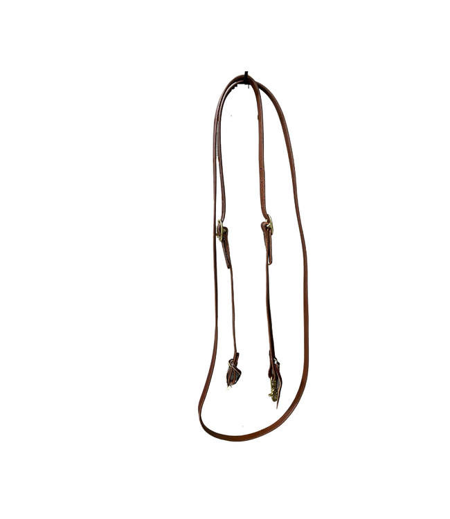 JERRY BEAGLEY 10' LEATHER TRAIL REINS