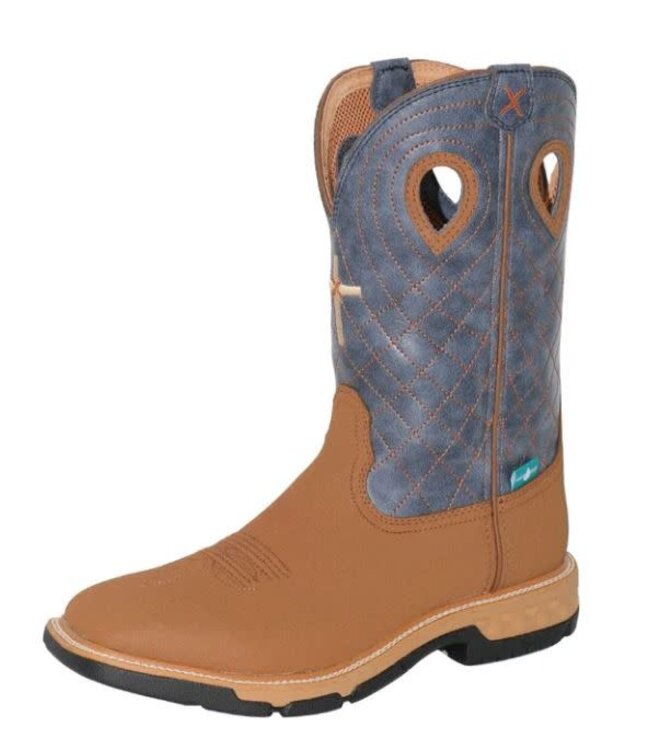 MXBW008 TWISTED X MEN'S 12" CLAY & PEACOCK WESTERN WORK BOOT