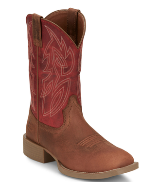 Justin SE7514 JUSTIN MEN'S 11" CANTER ROASTED COGNAC WESTERN BOOTS