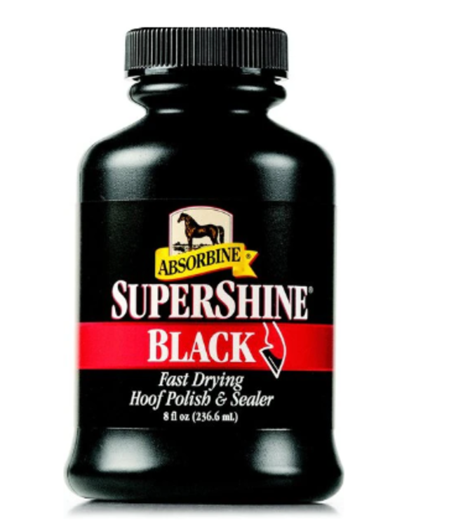 ABSORBINE SUPERSHINE BLACK HOOF POLISH & SEALER