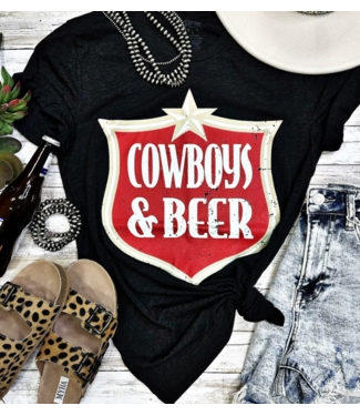Texas True TEXAS TRUE WOMEN'S COWBOYS & BEER TEE
