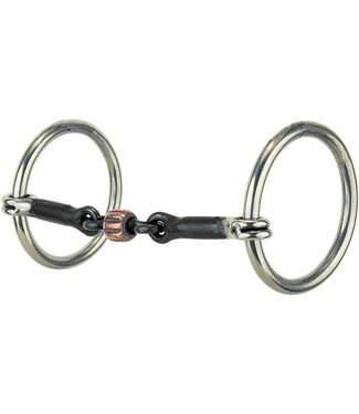 Reinsman TRADITIONAL LOOSE RING SNAFFLE WITH 3-PIECE COPPER ROLLER