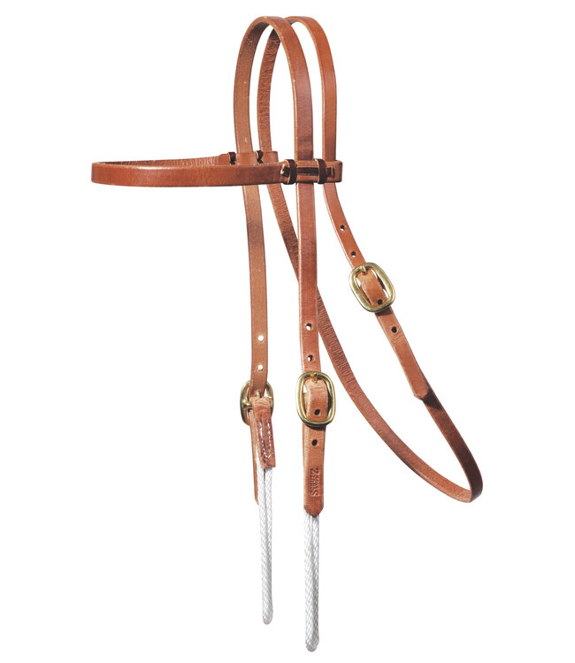 5075BHL PROFESSIONAL CHOICE EASY CHANGE BROWBAND CHEEK ROPE HEADSTALL
