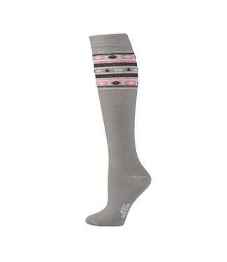 Boot Doctor 0418506 BOOT DOCTOR OVER THE CALF GRAY AZTEC SOCKS