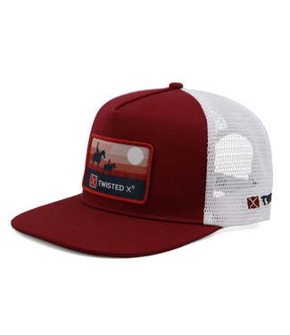 Twisted X RED & WHITE PATCH HAT