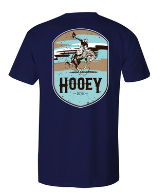 Hooey HT1688NV-Y HOOEY BOY'S "CHEYENNE" NAVY HEATHER T-SHIRT