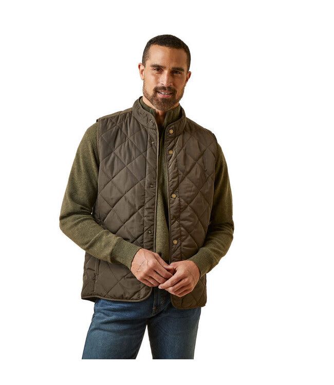 10046102 ARIAT MEN'S WOODSIDE VEST EARTH