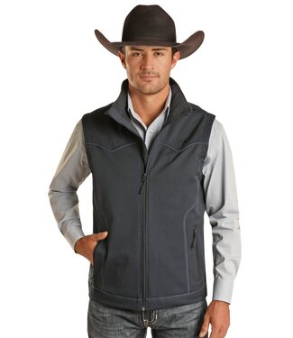 Powder river DM98C01830 POWDER RIVER MEN'S RODEO CONCEAL CARRY VEST INDIGO