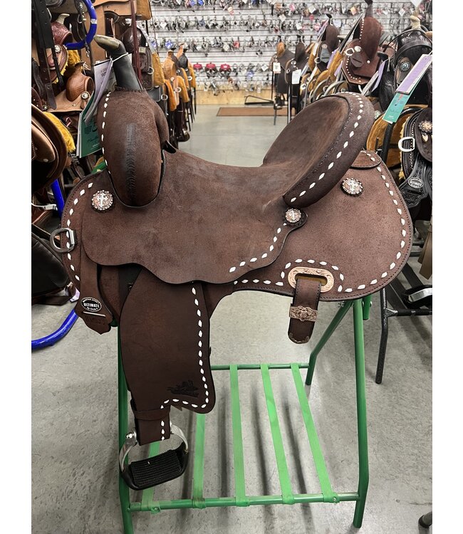 14.5" Circle Y Josey Go Round Barrel Saddle Wide Fit