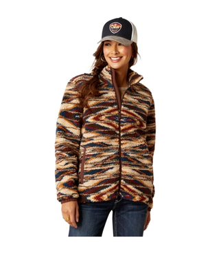 Ariat 10046023 ARIAT WOMEN'S CHIMAYO FLEECE JACKET SUNSET SALTILLO