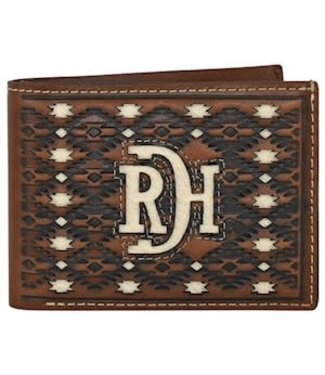RED DIRT HAT CO 23225881W9 RED DIRT HAT CO BIFOLD WALLET EMBOSSED W/ IVORY INLAY