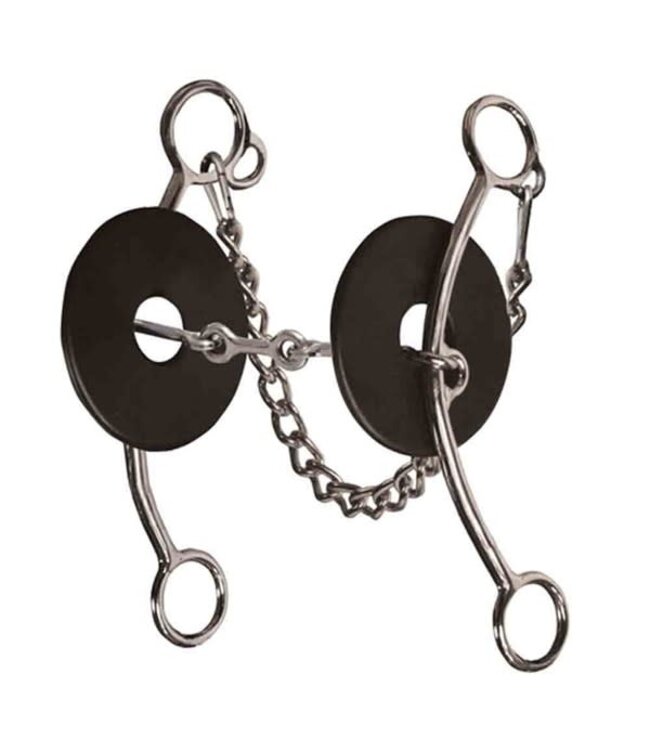BPB-125 BRITTANY POZZI LIFTER SERIES LONG SHANK THREE PIECE SMOOTH SNAFFLE