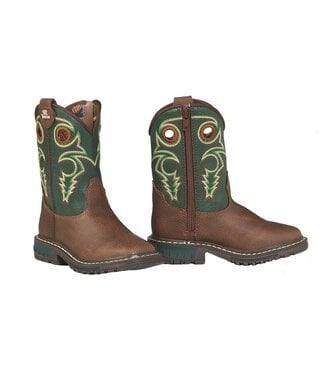 Twister 4430031137 TWISTER BOY'S BLAISE FOREST GREEN COWBOY BOOTS