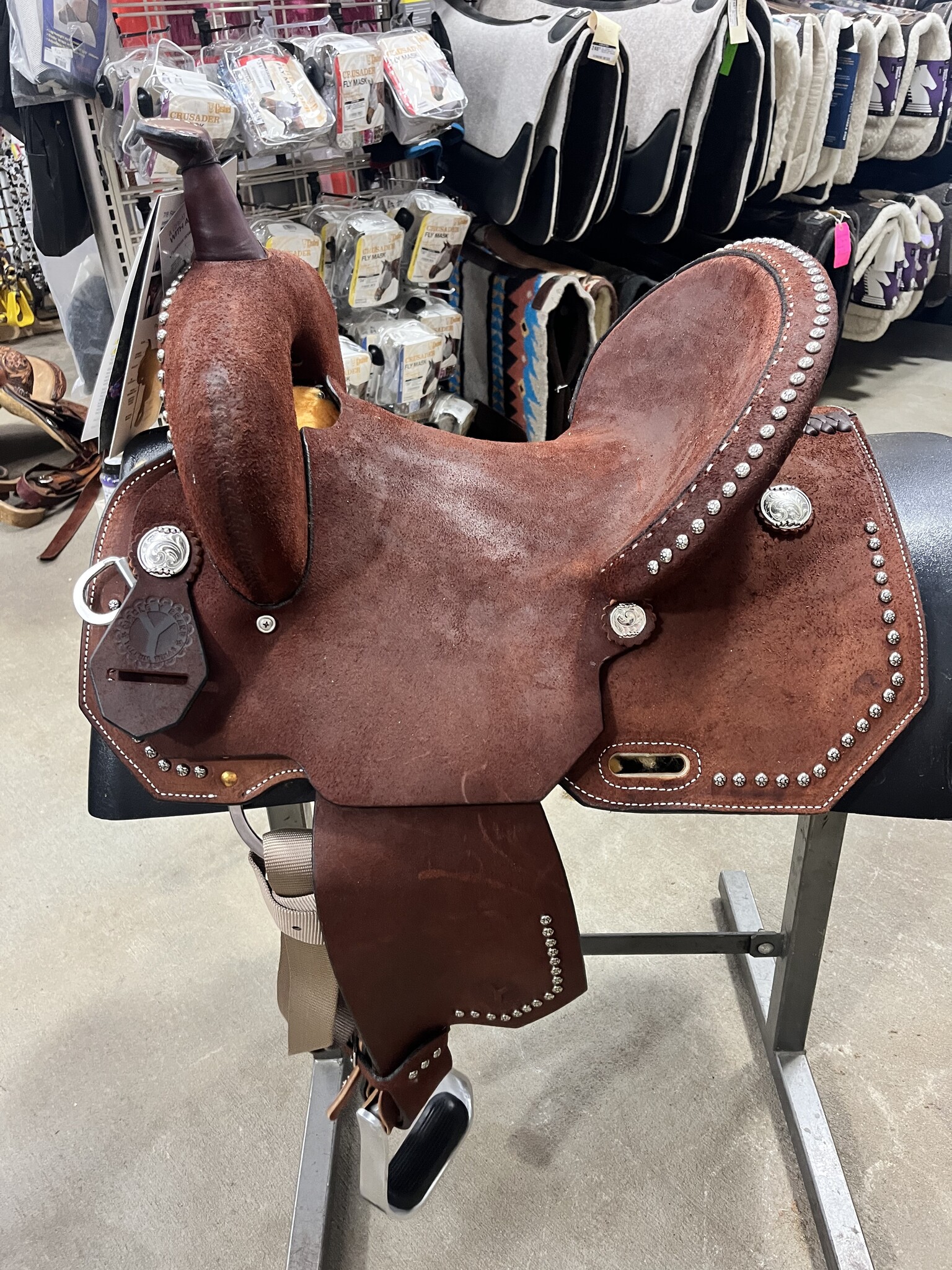 14" Circle Y Redwood barrel saddle Wide A Bit of Tack