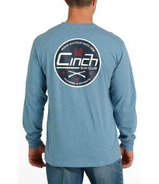Cinch MTT1721008 CINCH MEN'S GUN CLUB L/S TEE - BLUE