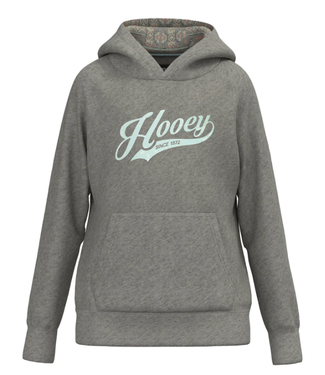 Hooey HH1170GY-Y HOOEY GIRL'S "TULANE" HEATHER GRAY HOODY