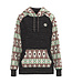 HH1198CHAZ HOOEY "SUMMIT" CHARCOAL HOODY WITH AZTEC PATTERN