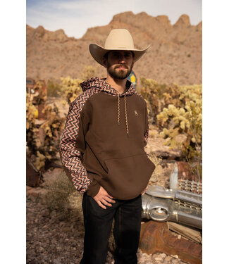 Hooey RH1192BRAZ HOOEY "ROUGHY CANYON" BROWN HOODY