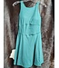 JP5054 RAE MODE BUTTER ROMPER DRESS W/KEYHOLE BACK EVERGLADE GREEN