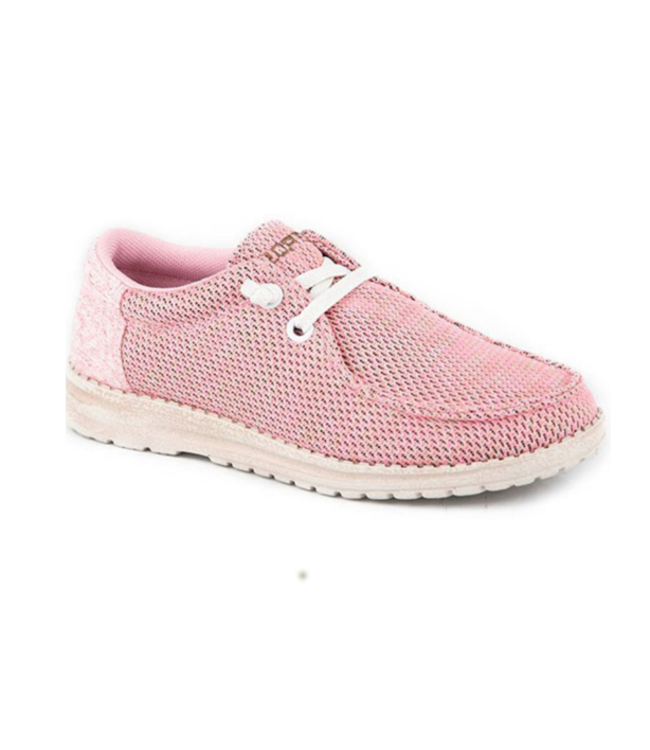 PINK MESH CASUAL SHOES