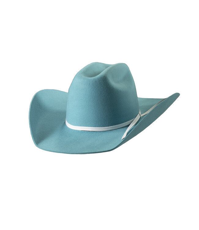 T7236033 TWISTER YOUTH WOOL TURQUOISE WESTERN HAT