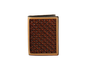 D250006408 3D CROSS STAMPED WESTERN TRIFOLD WALLET - A Bit of Tack