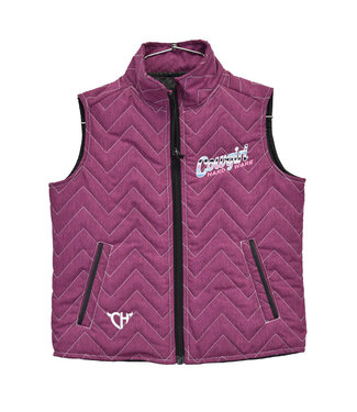 Cowgirl Hardware 886270-171 COWGIRL HARDWARE TODDLER QUILTED VEST- BERRY