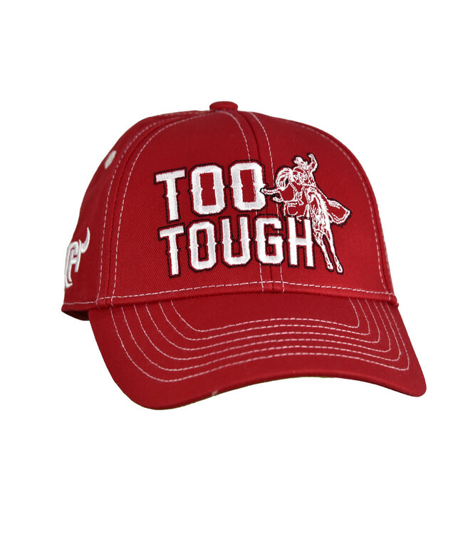 701563-200 COWBOY HARDWARE YOUTH  "TOO TOUGH" RED CAP