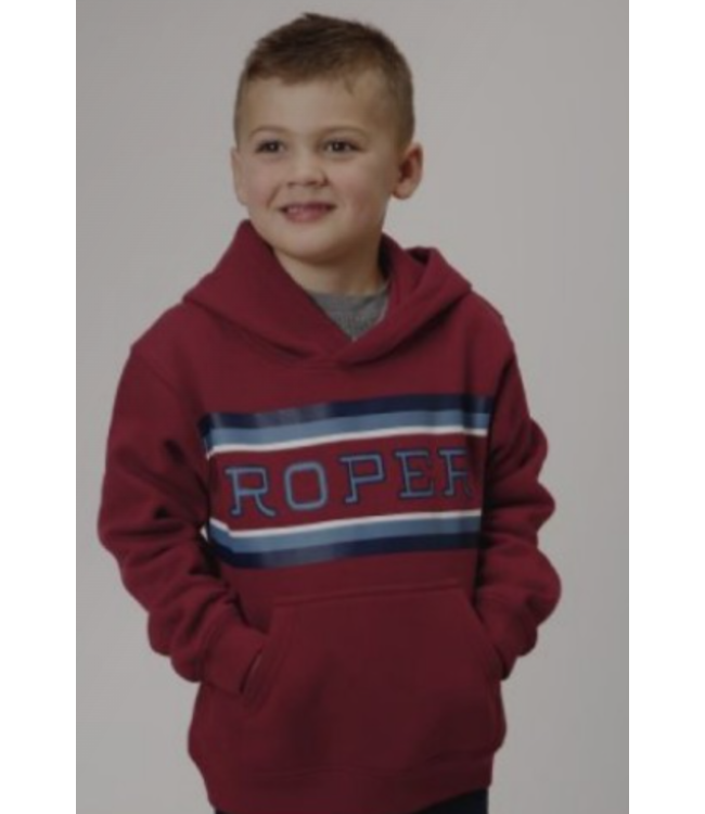 03-397-0300-6618 ROPER BOY'S DARK RED HOODIE