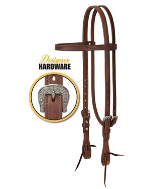 Weaver SYNERGY® HARNESS LEATHER HEADSTALL WITH DESIGNER HARDWARE