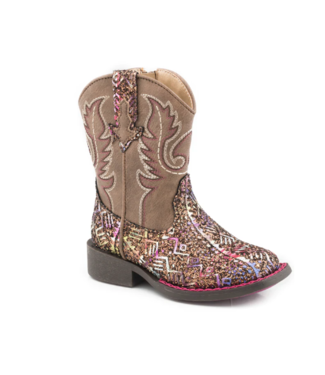 Roper BROWN SOUTHWEST GLITTER BOOTS