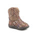 BROWN SOUTHWEST GLITTER BOOTS