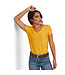 10043533 ARIAT WOMEN'S LAGUNA SS V-NECK TEE YOLK YELLOW