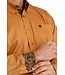 SOLID BUTTON-DOWN WESTERN SHIRT - GOLD