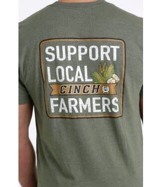 Cinch SUPPORT LOCAL FARMER TEE - OLIVE