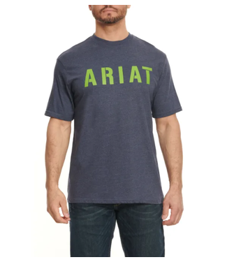 Ariat REBAR COTTONSTRONG HEATHER/LIME T-SHIRT