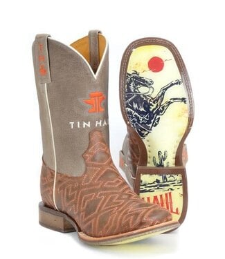 Tin Haul PUZZLER WESTERN BOOTS - BUCKING SOLE
