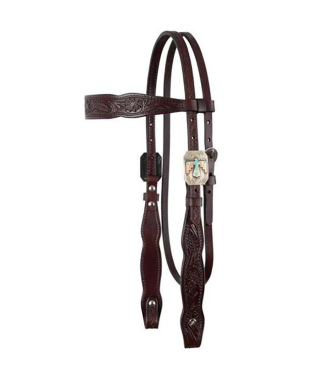 GREAT OAKS SHAPED BROWBAND HEADSTALL